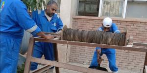 مياه القناة تنتهي من أعمال التطهير الشامل لمحطة صرف صحي عرب المعمل بالسويس - المدينة برس