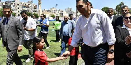 وزير الرياضة يفتتح أعمال تطوير الملعب القانوني بمركز شباب النصر بالإسكندرية - المدينة برس