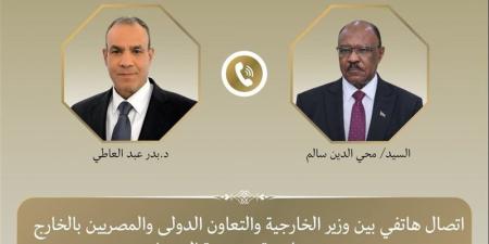 وزير الخارجية يبحث مع نظيره السوداني سبل تعزيز العلاقات الثنائية وتطورات الأوضاع في السودان - المدينة برس
