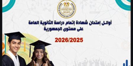 أوائل الثانوية العامة 2026، أول الجمهورية علمي علوم يحصل على 320 درجة - المدينة برس