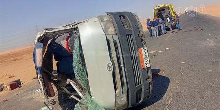 إصابة 6 أشخاص إثر انقلاب سيارة أعلى طريق الإسكندرية الصحراوي - المدينة برس
