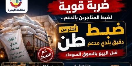 ضبط مخبز لتجميعه 145 بطاقة تموينية وتصرفه فى 5000 رغيف بلدى بالبحيرة - المدينة برس
