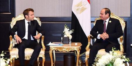 السيسي وماكرون يؤكدان ضرورة تسوية النزاعات سلميا حفاظًا على السلم والاستقرار الإقليمي - المدينة برس