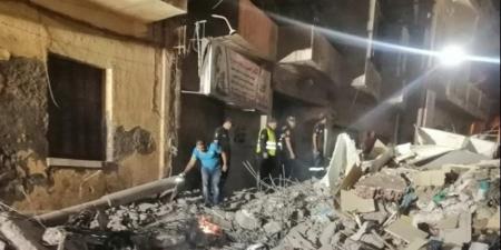 تداعيات زلزال الفجر، انهيار جزئي لعقار بروض الفرج دون وقوع إصابات - المدينة برس