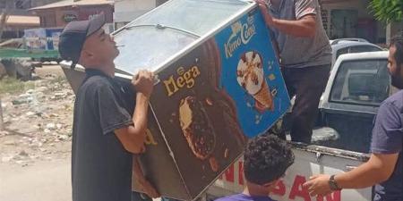 حملة مكبرة لرفع الإشغالات وتشميع جراج مخالف في رأس البر - المدينة برس