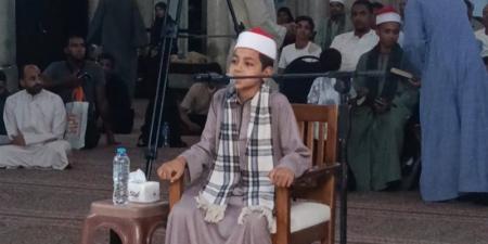 أحمد لطفي، حفظ القرآن كاملًا في سن 14 عامًا ومن أصغر المشاركين في "دولة التلاوة" بقنا - المدينة برس