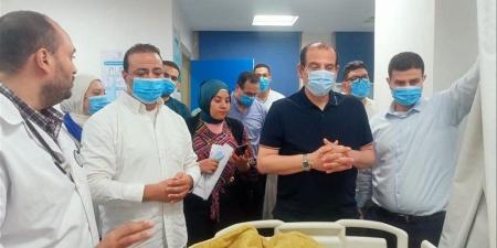 نائب وزير الصحة يتفقد مصابي حادث الإسماعيلية - المدينة برس