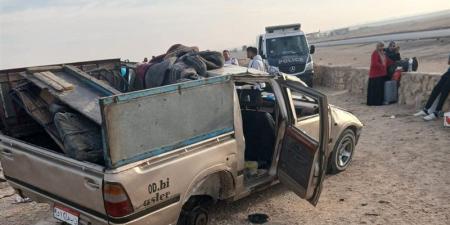 14 عاملا، ننشر أسماء المصابين في حادث تصادم سيارة ربع نقل وتروسيكل بالمنيا - المدينة برس