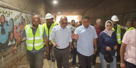 محافظ القليوبية يتابع أعمال تطوير أنفاق مدينة الخصوص - المدينة برس