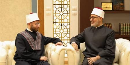 وزير الأوقاف يزور مفتي الجمهورية للاطمئنان على صحته - المدينة برس
