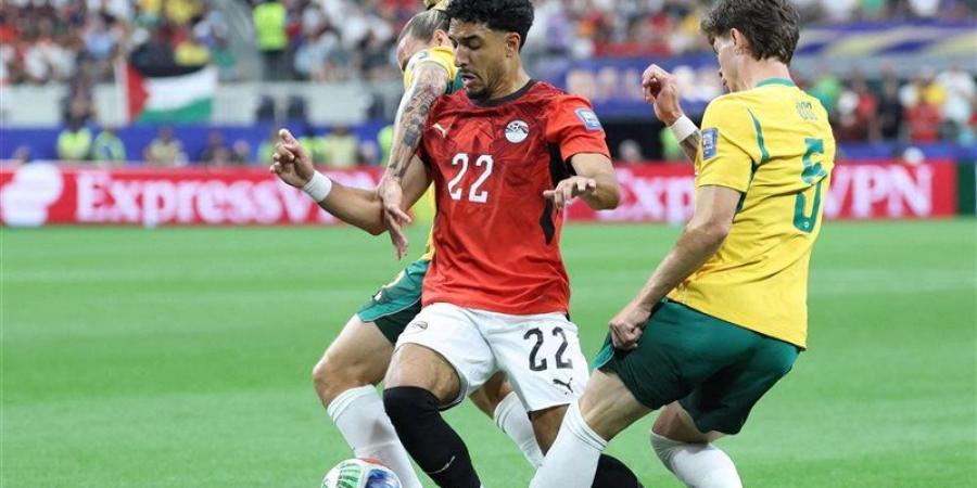 نهاية الشوط الإضافي الأول بالتعادل 1/1 بين مصر وأستراليا - المدينة برس