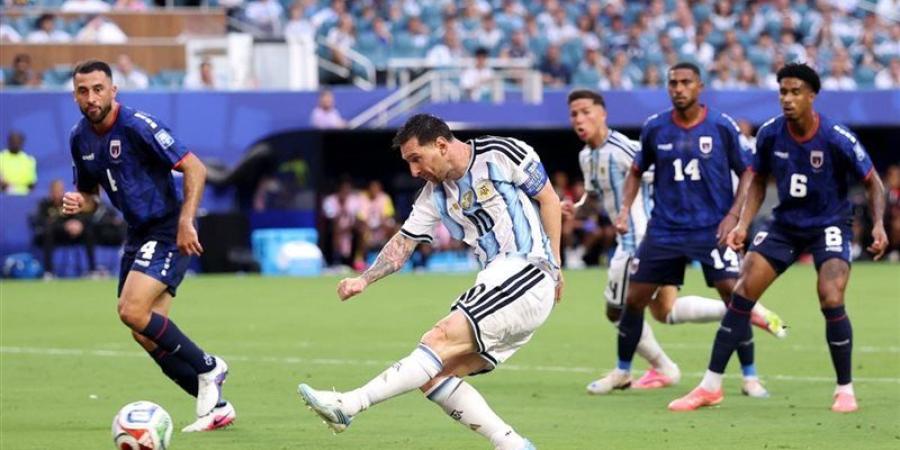 منافس مصر في كأس العالم، ميسي يتقدم بهدف الأرجنتين الأول أمام الرأس الأخضر - المدينة برس