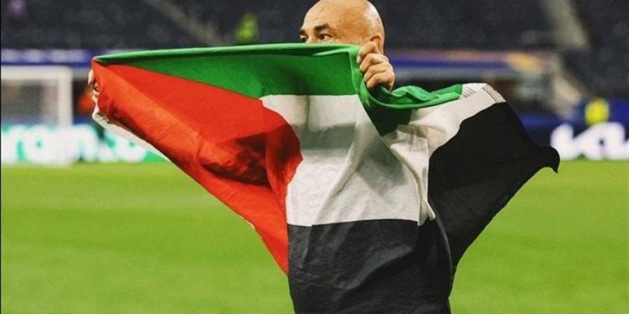 احتفال حسام حسن بعلم فلسطين يثير اهتمام الإعلام الإسباني - المدينة برس