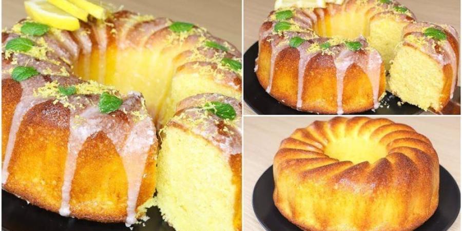 طريقة عمل كيكة الليمون فى خطوات سريعة - المدينة برس