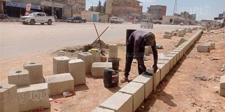 تطوير شامل لشارع الإسكندرية بمدينة الحمام في مطروح - المدينة برس