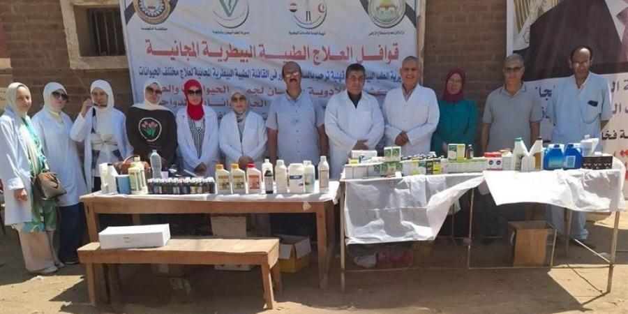 جامعة المنصورة تنظم قافلة بيطرية مجانية إلى قرية أويش الحجر - المدينة برس