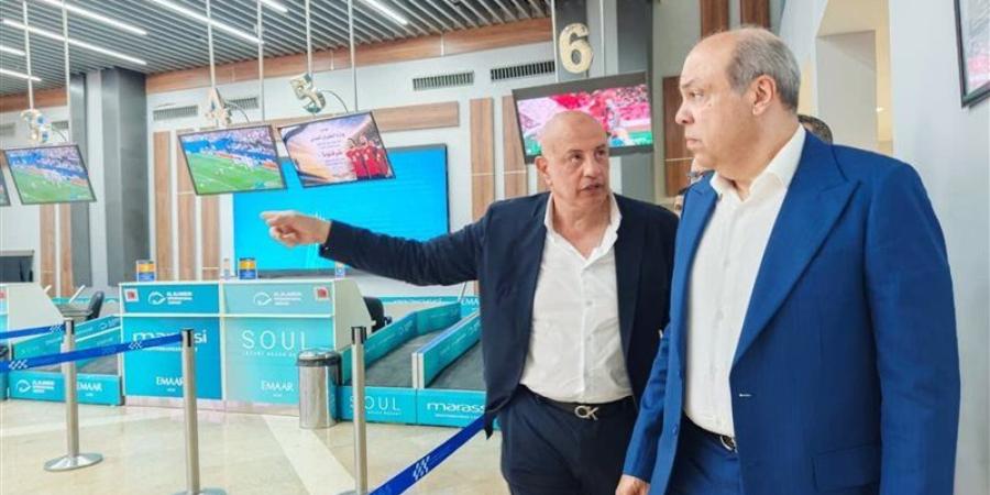 سامح الحفني يتابع التجهيزات النهائية لمعرض العلمين الدولي للطيران والفضاء - المدينة برس