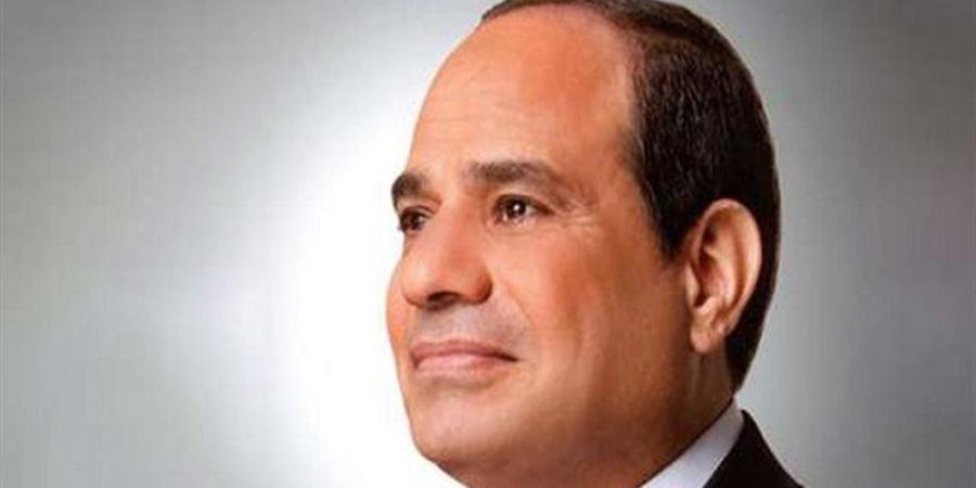السيسي يلتقط صورة تذكارية مع لاعبي المنتخب الوطني والجهاز الفني والإداري - المدينة برس