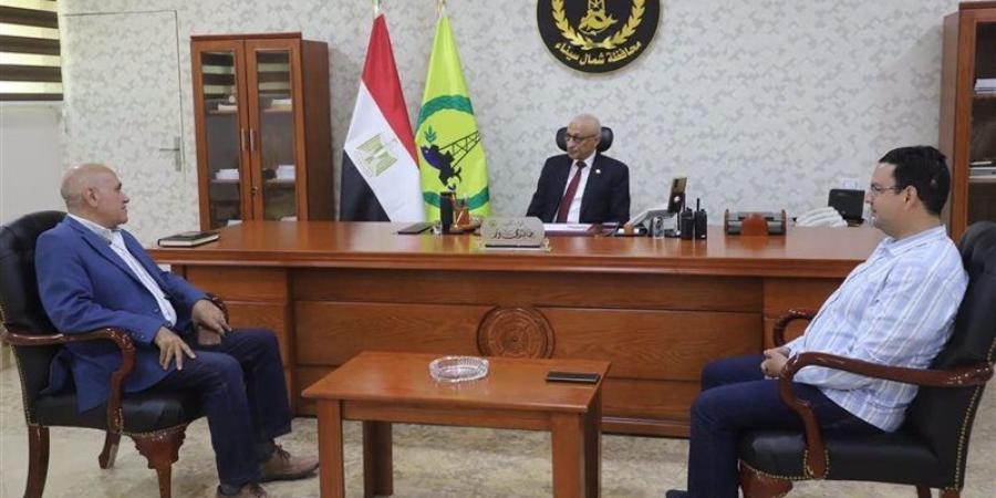 محافظ شمال سيناء يستقبل رئيس جهاز تعمير سيناء ومدن القناة - المدينة برس