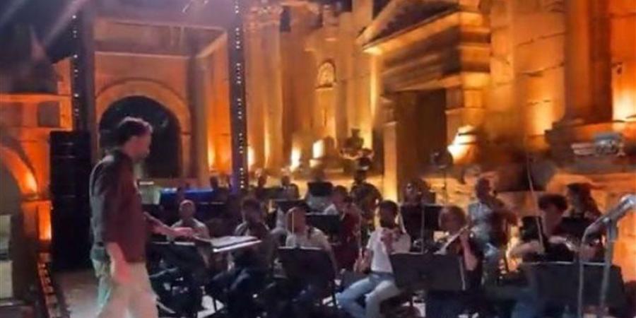 شاهد، تجهيزات حفل ماجدة الرومي قبل حفلها الليلة بمهرجان جرش بالأردن - المدينة برس