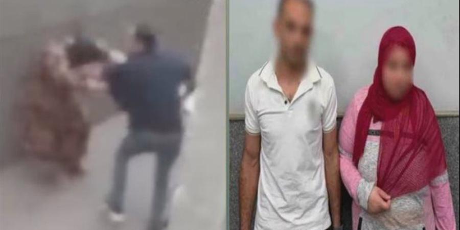 فيديو أثار الجدل، زوج يعتدي على زوجته بسلاح أبيض في الدقهلية بسبب تركها المنزل - المدينة برس