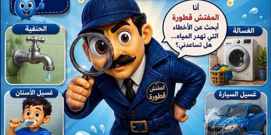 شخصية كرتونية توعوية بكيفية الحفاظ على مياه الشرب المهدرة بسوهاج - المدينة برس