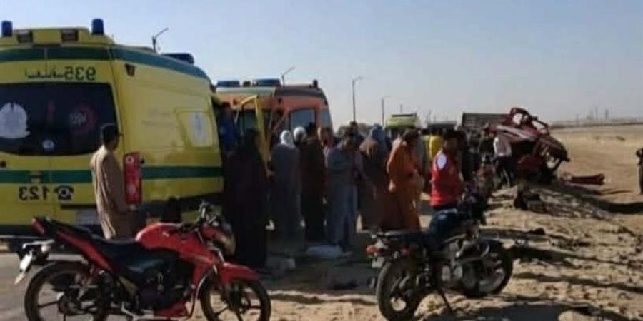 مصرع شخصين في انقلاب سيارة نقل بالمنيا - المدينة برس