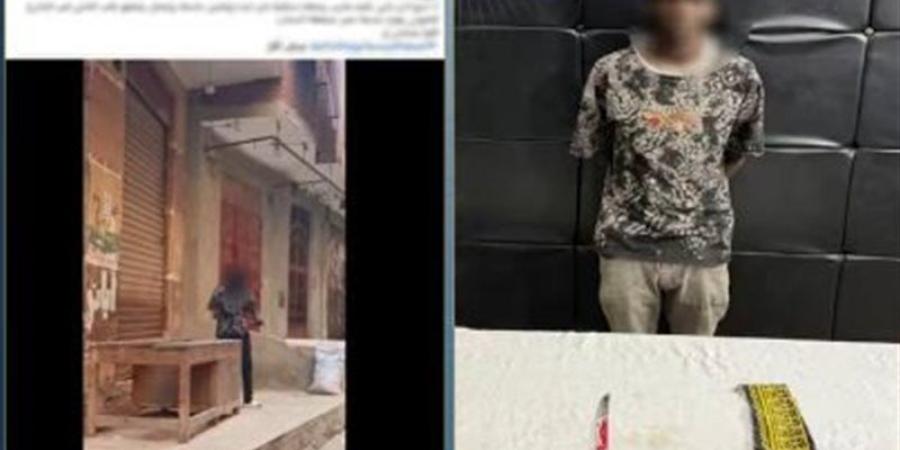 ضبط أجنبي ظهر في فيديو بسلاح أبيض وغطاء وجه في زهراء مدينة نصر - المدينة برس