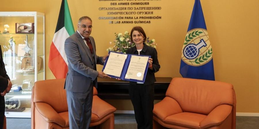 سفير الكويت لدى هولندا يقدم أوراق تفويضه لمنظمة حظر الأسلحة الكيميائية - بوابة المدينة برس